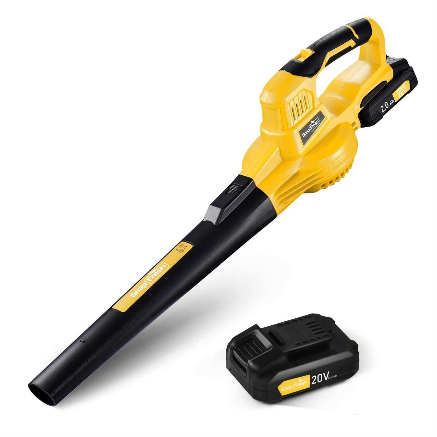 SnapFresh Leaf Blower -20V Cordless Leaf Blower with Battery & Charger