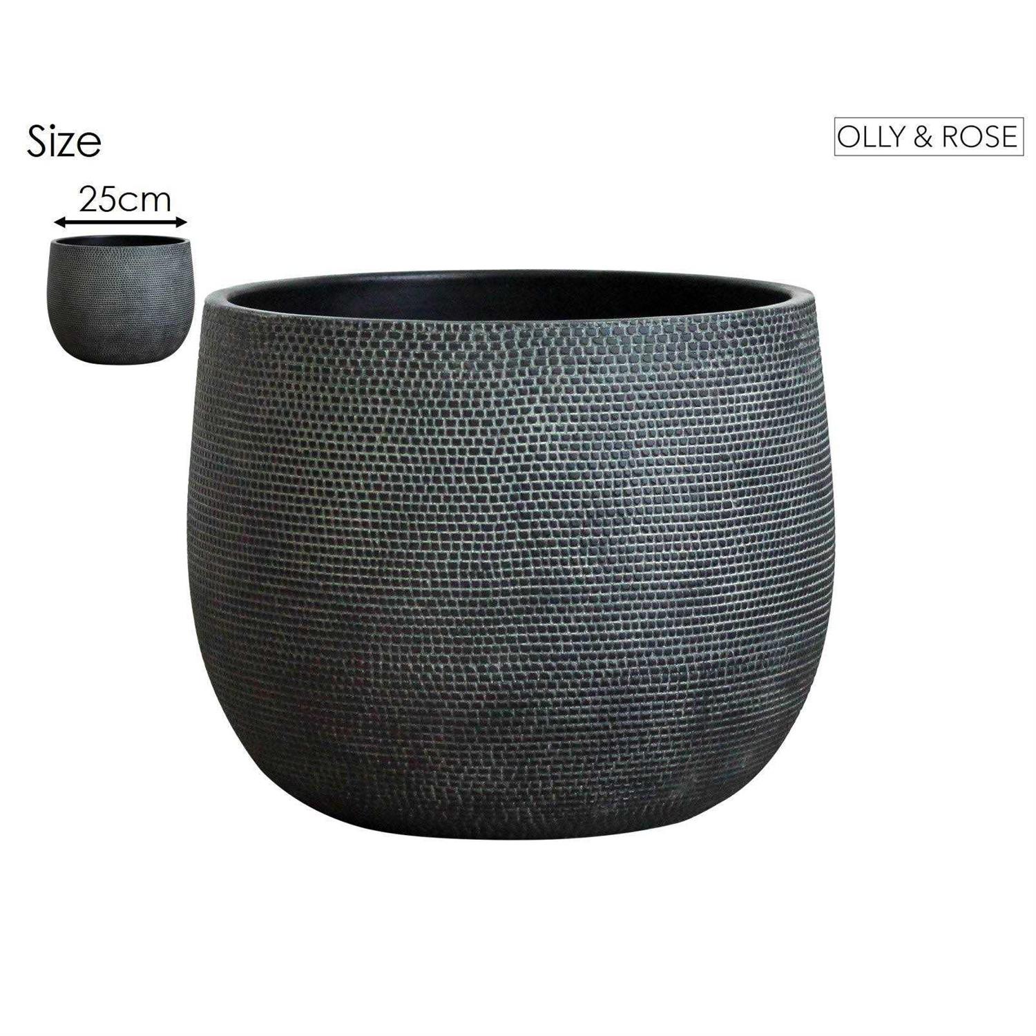 Olly & Rose Ceramic Plant Pot Large 10 inch - Image 5