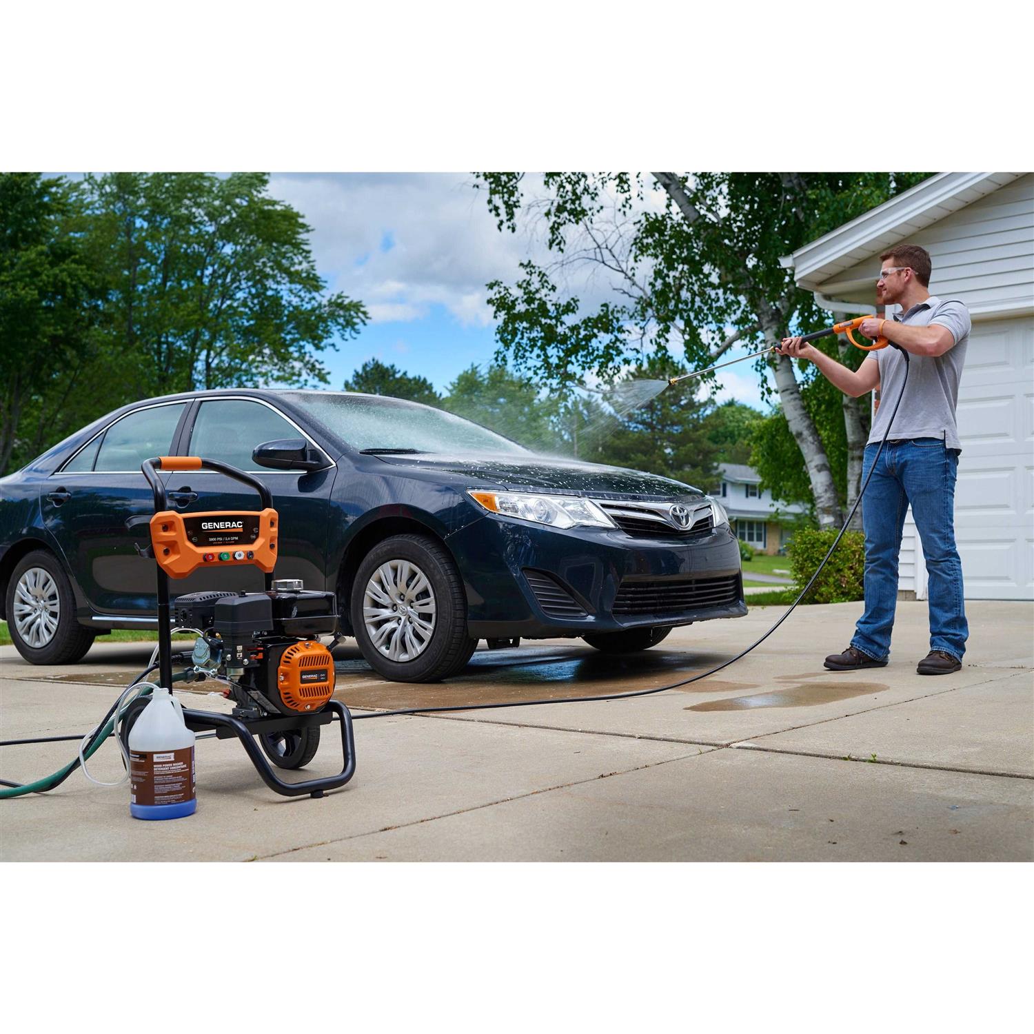 Generac 8897 2900 PSI 2.4 GPM Gas Powered Residential Pressure Washer - Image 3