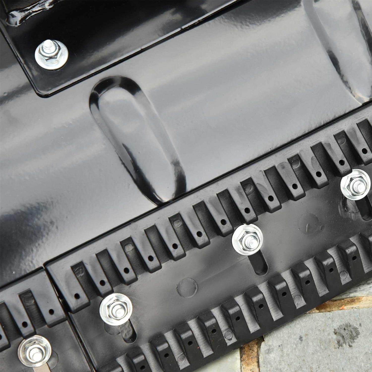 Outsunny Snow Shovel Rolling Pusher with 29'' Blade - Image 2