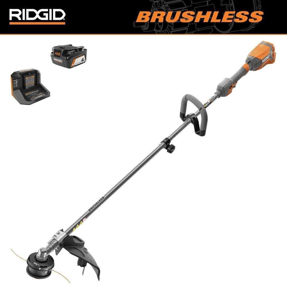 RIDGID 18V Brushless 14 in. Cordless String Trimmer