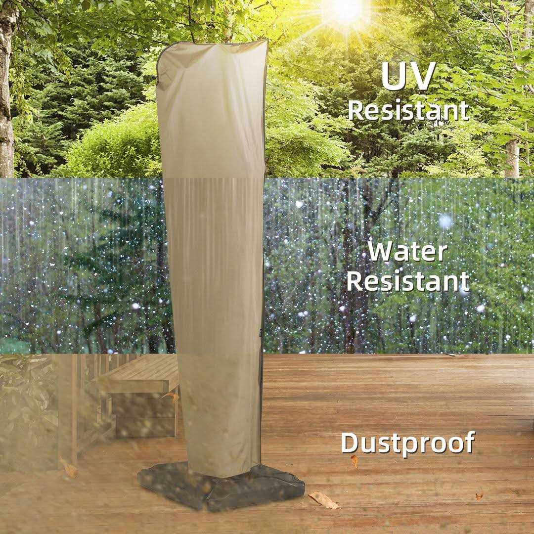 Sorara Cantilever Umbrella Cover Large Offset Umbrella Cover with Zipper - Image 4