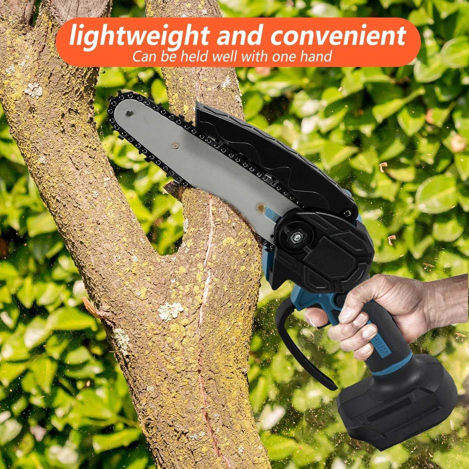 Small Handheld Electric 6-Inch Logging Saw Mini Portable Chainsaw for Wood - Image 4