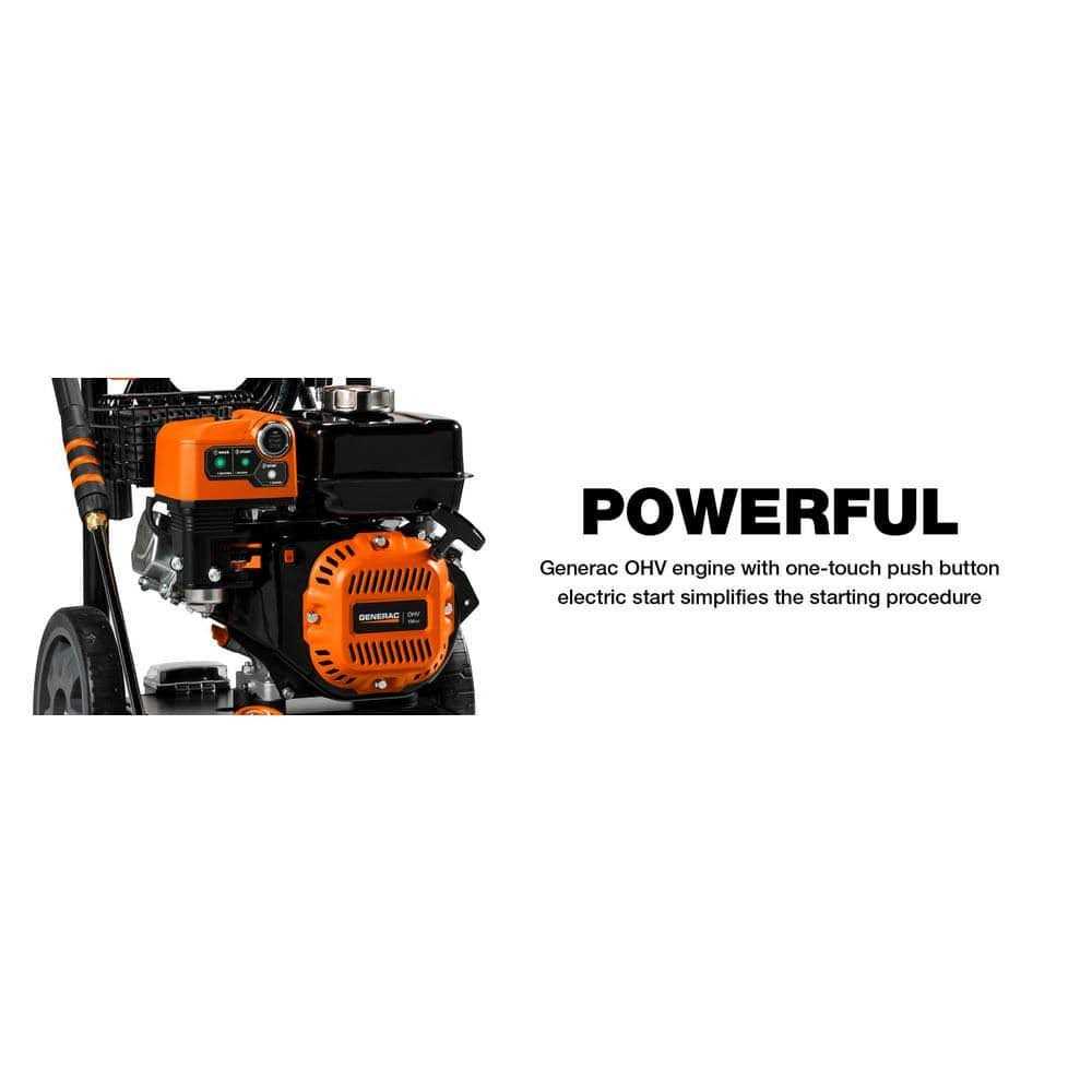 Generac 8894 3100 PSI Corded Electric Start Gas Pressure Washer - Image 5
