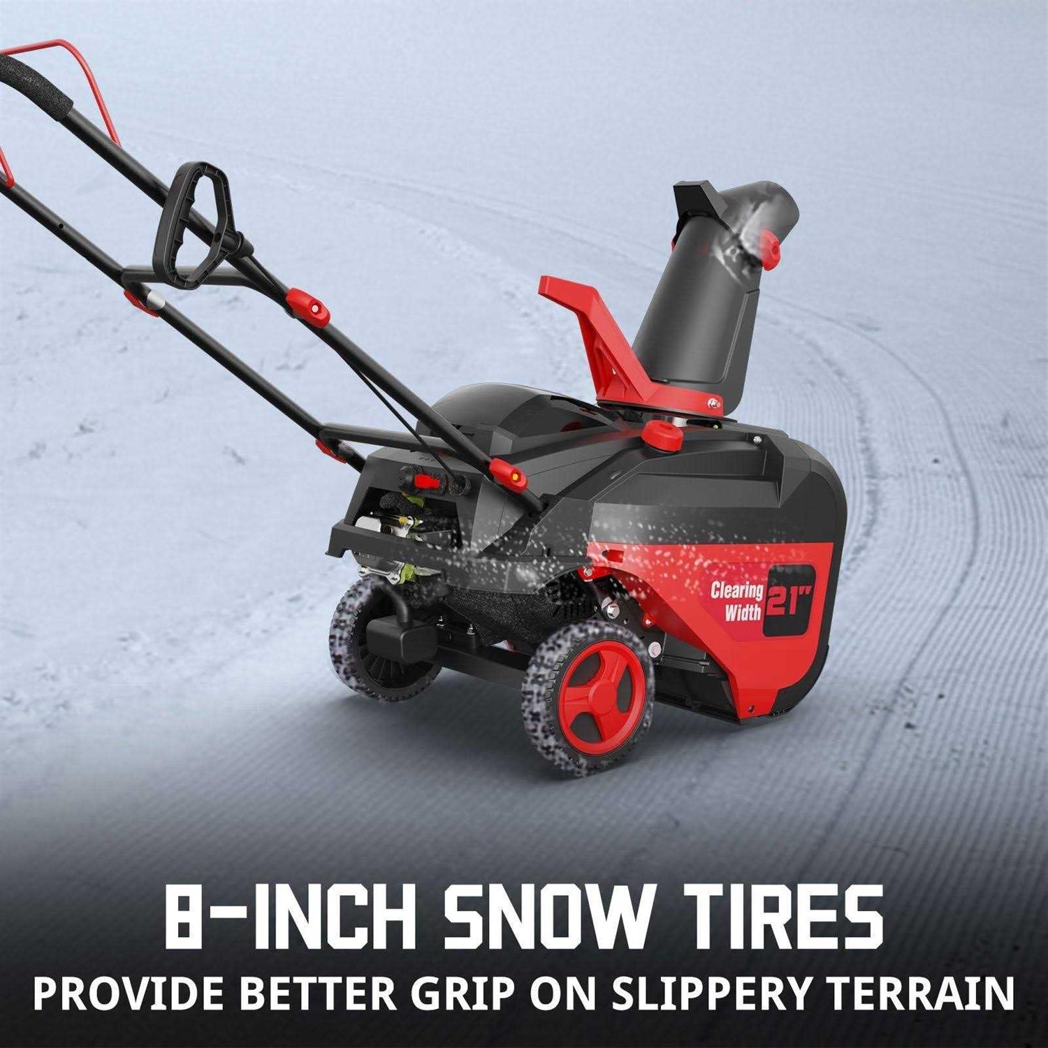 Powersmart 21 inch Single Stage Gas Snow Blower PSSW21 - Image 4