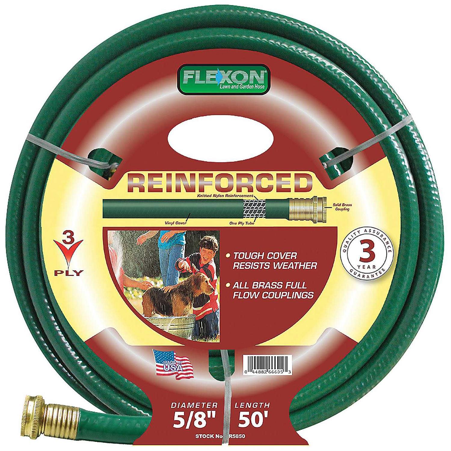 Flexon 5/8x50' Reinforced Garden Hose - Image 2