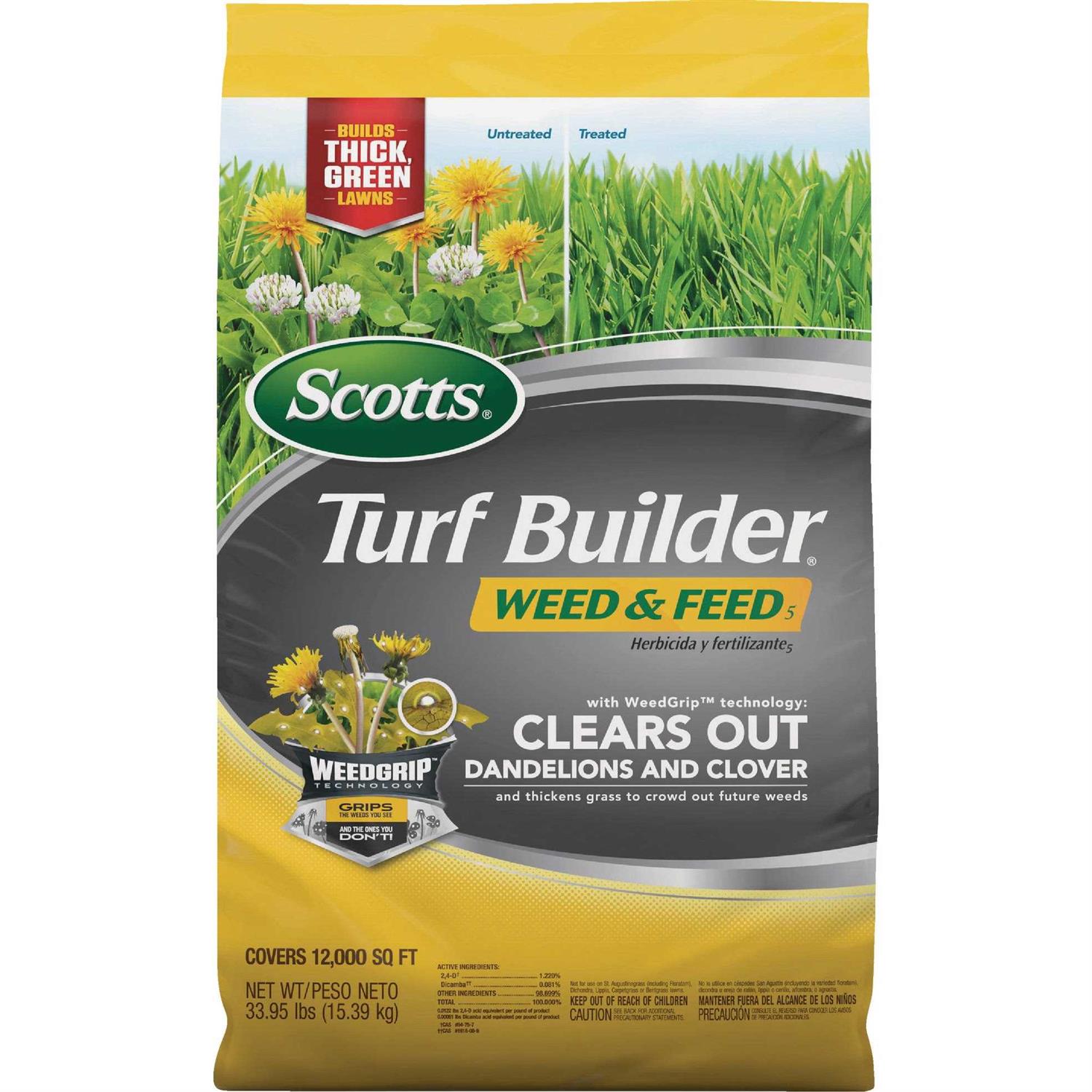 Scotts Turf Builder Weed & Feed Fertilizer - Image 2