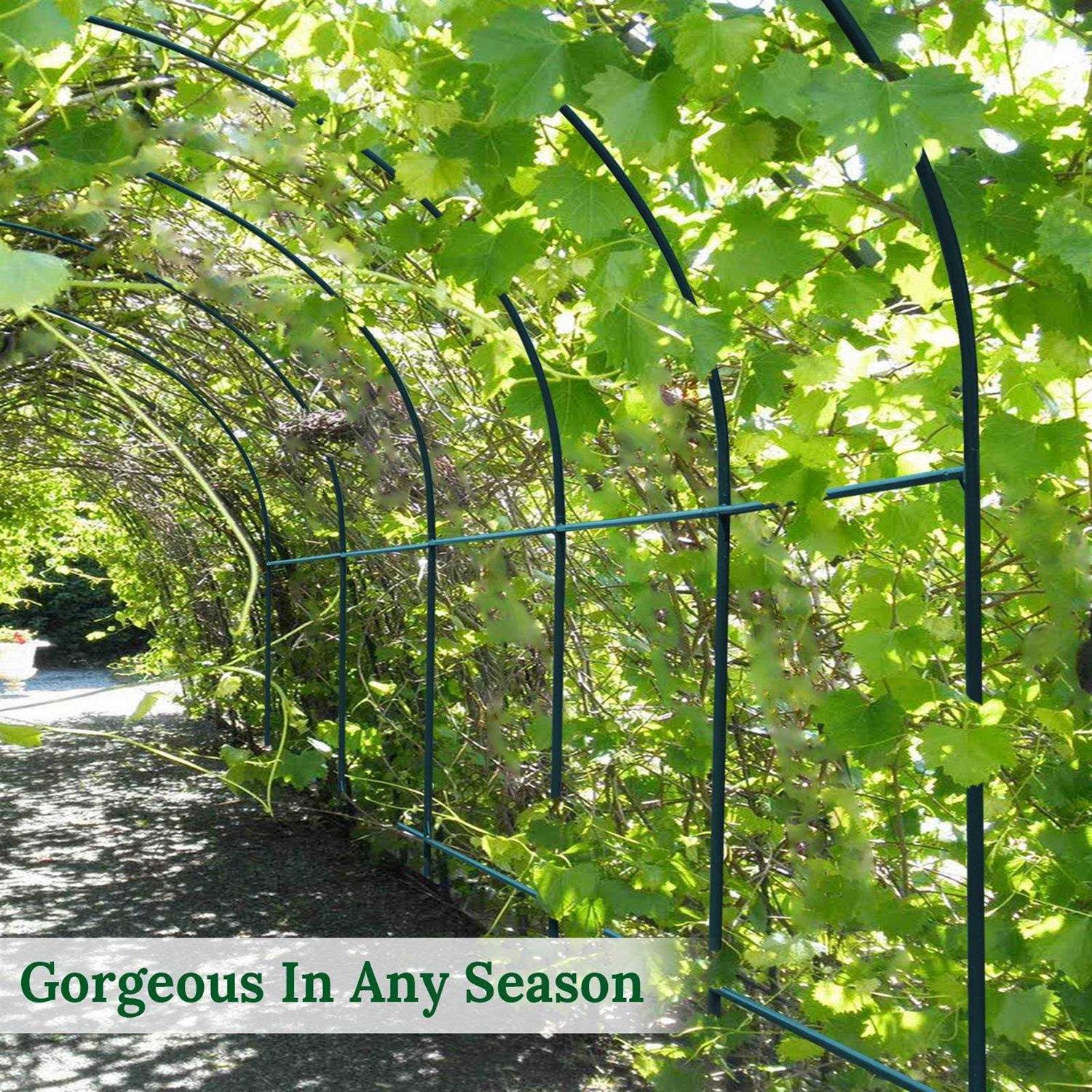 Strong Camel Steel Garden Arch Metal Garden Arch Multi-size Climbing Plants Arch Arbor - Image 4