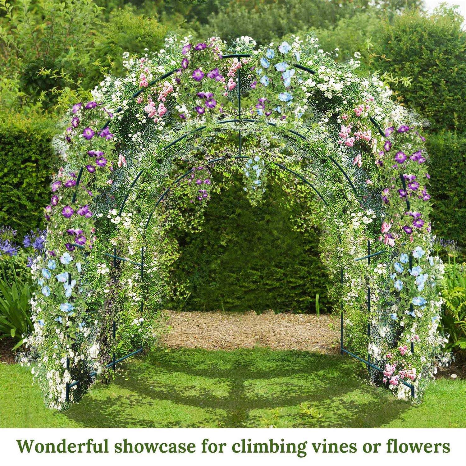 Strong Camel Steel Garden Arch Metal Garden Arch Multi-size Climbing Plants Arch Arbor - Image 5