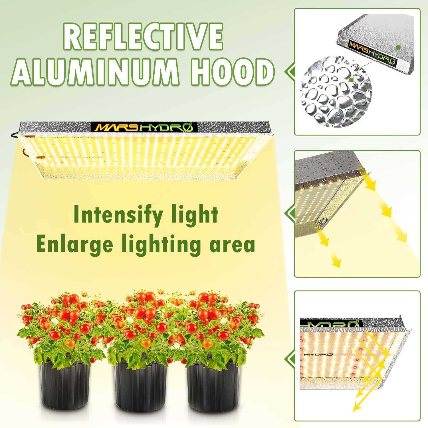 Mars Hydro TSW 2000 LED Grow Light + 4'X4' Indoor Complete Grow Tent Kits - Image 2