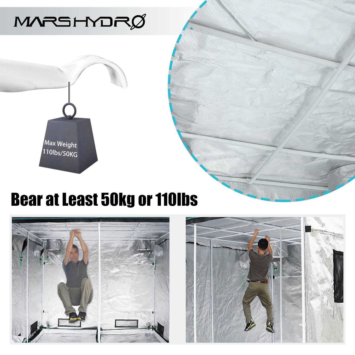 Mars Hydro TSW 2000 LED Grow Light + 4'X4' Indoor Complete Grow Tent Kits - Image 5