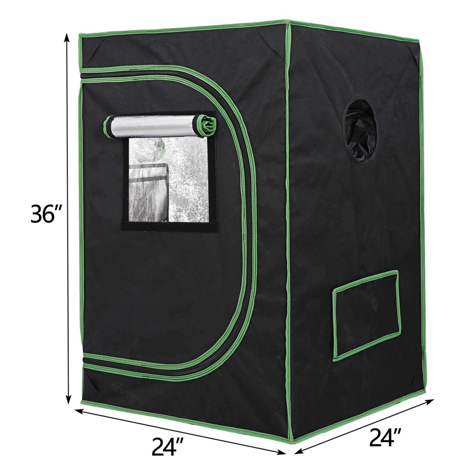 JungleA Grow Tent Hydroponic Grow Tent Kit with Observation Window and Floor Tray for Home Plant Growing - Image 2