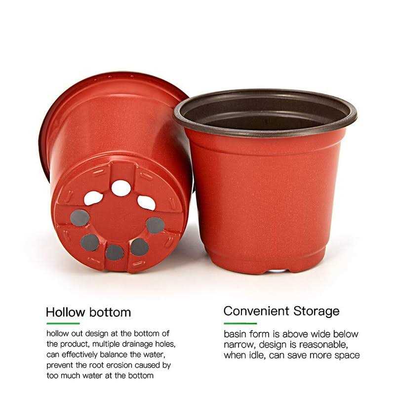 JERIA Plant Nursery Pots Plastic Pots Flower Seedling - Image 4