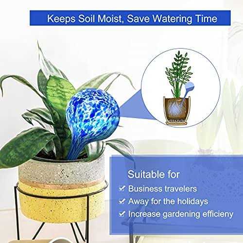 Kinzomor Plant Watering Globes Watering Glass Self Watering Globes Drippers Water Globes for Plants Watering Irrigation - Image 5