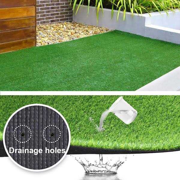 Lita 5.5ft x 6.5ft Realistic Deluxe Artificial Grass Synthetic Thick Lawn Turf C - Image 2