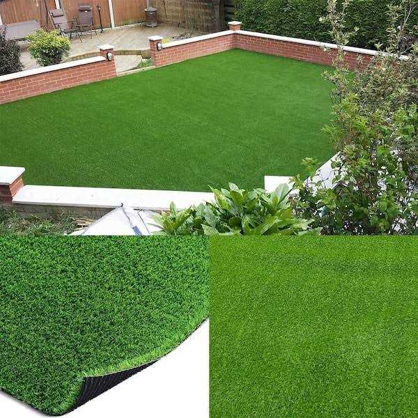 Lita 5.5ft x 6.5ft Realistic Deluxe Artificial Grass Synthetic Thick Lawn Turf C - Image 3