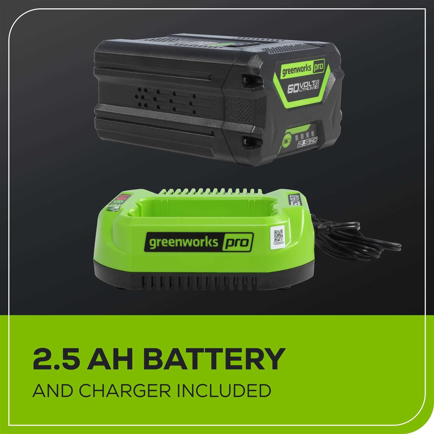 Greenworks PRO PRO 130 MPH 610 CFM 60V Battery Cordless Handheld Leaf Blower - Image 4
