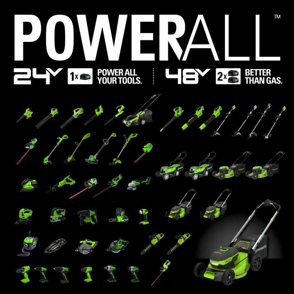 Greenworks 90 MPH 180 CFM 24-Volt Battery Cordless Shop Blower - Image 5