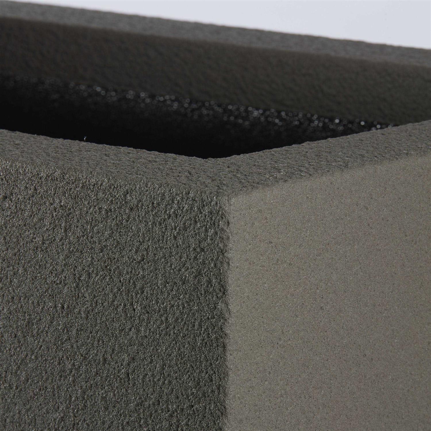 Alternative view of PolyStone Planters Milan Tall 46 in. x 19 Trough Planter