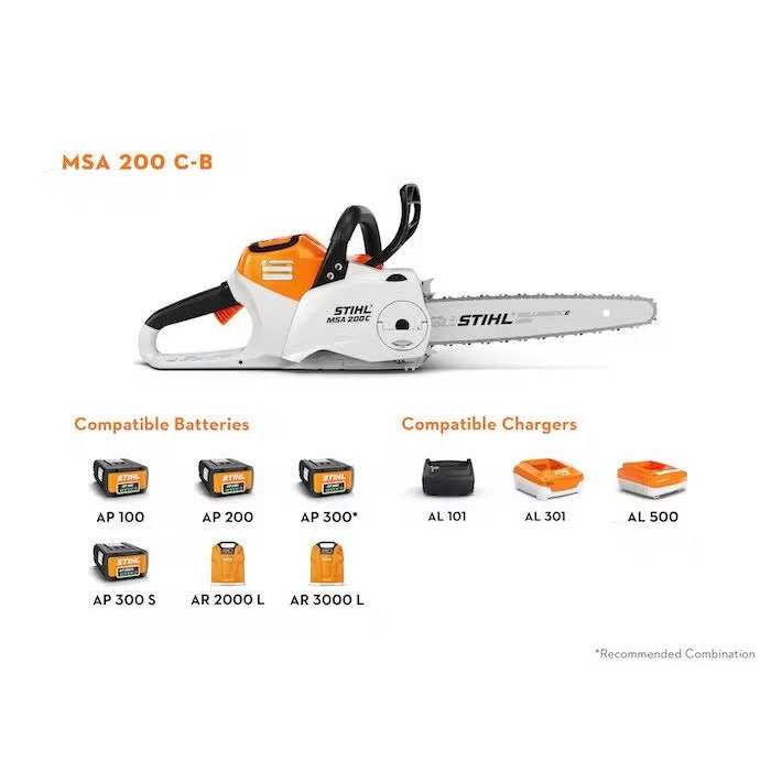 Stihl MSA 200 C-BQ Battery Chainsaw - Image 2