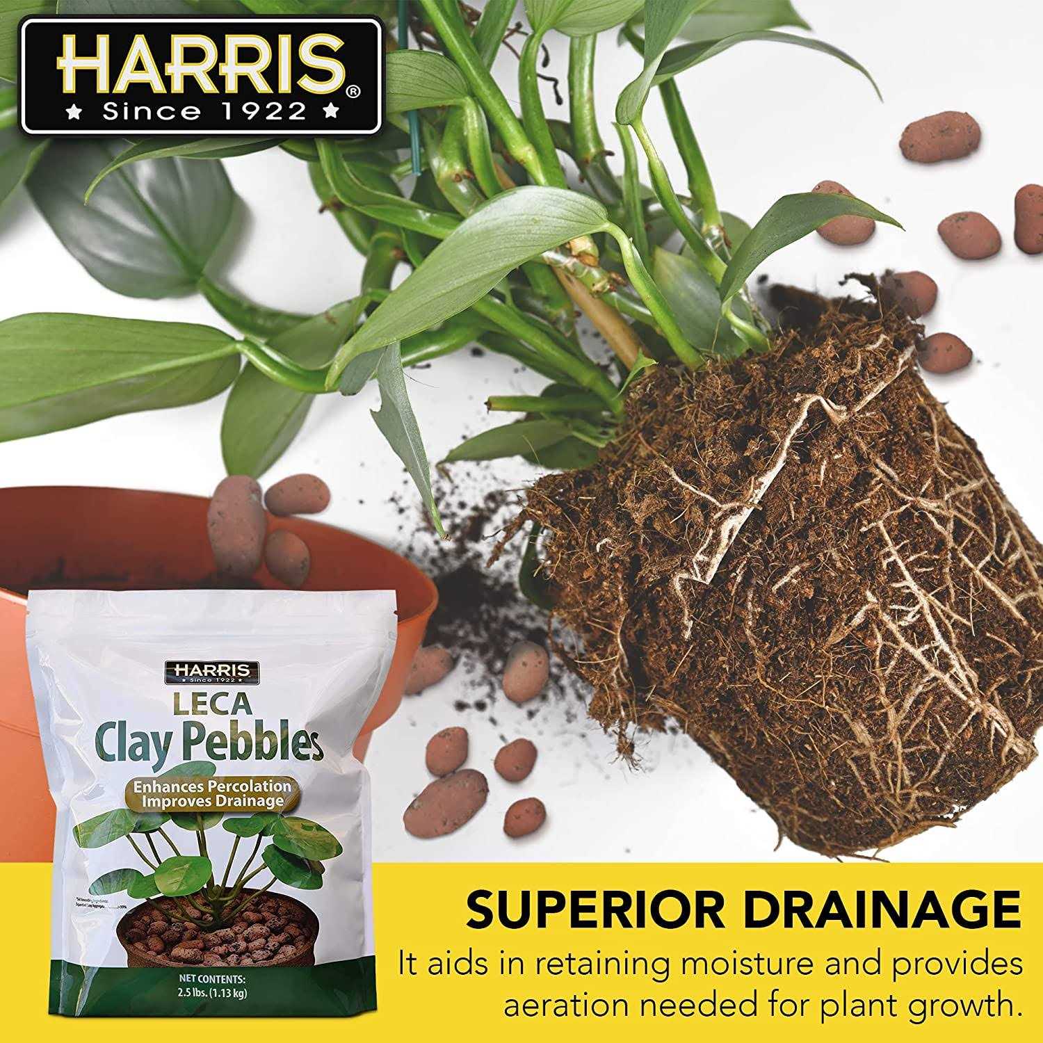 Harris LECA Expanded Clay Pebbles for Plants, 2.5lb for Indoor, Outdoor and Hydroponic Growing - Image 4