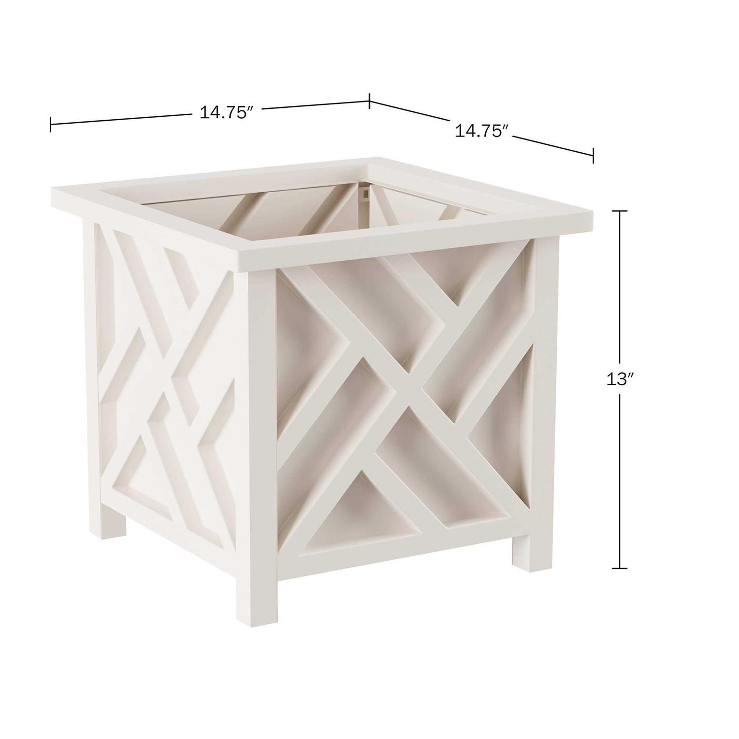 Pure Garden Lattice Design Planter Box - Image 4