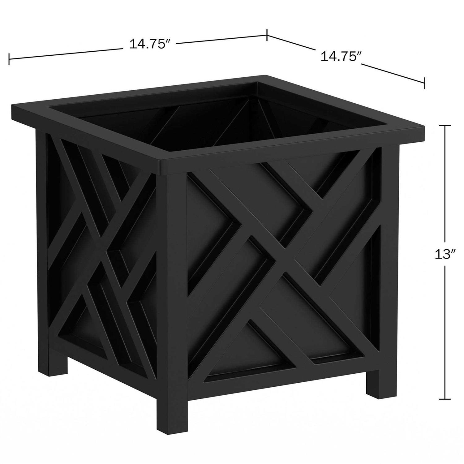 Pure Garden Lattice Design Planter Box - Image 4