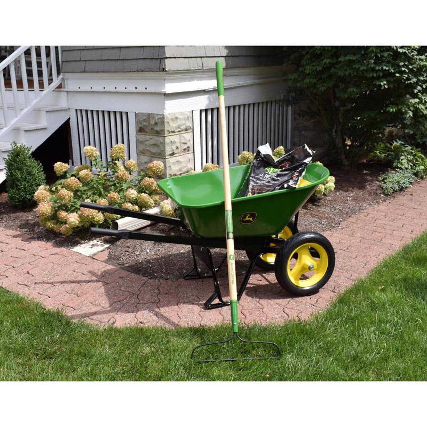 John Deere 7 cu ft Steel Wheelbarrow - Image 2