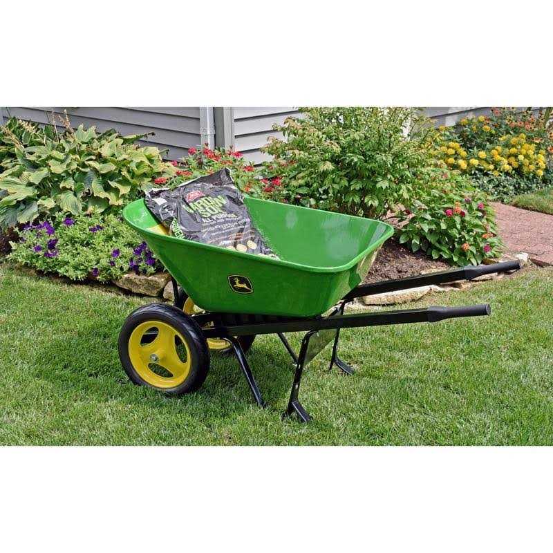 John Deere 7 cu ft Steel Wheelbarrow - Image 4