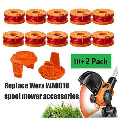 Lucky Seven Trimmer Spool Line for Worx WA0010,Edger Spool fits for Worx Trimmer spools Weed Eater String,Weed Wacker Spool Replacement Parts,Trimmer Line - Image 2