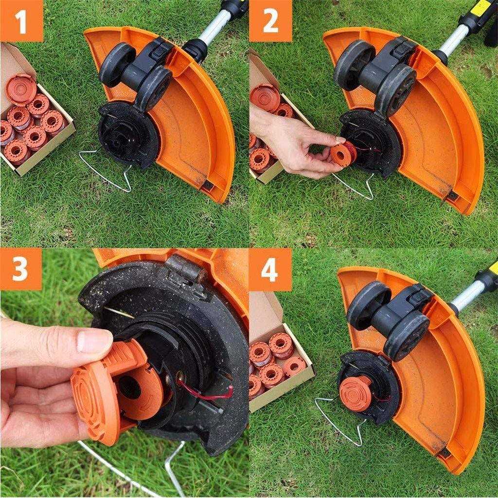 Lucky Seven Trimmer Spool Line for Worx WA0010,Edger Spool fits for Worx Trimmer spools Weed Eater String,Weed Wacker Spool Replacement Parts,Trimmer Line - Image 4