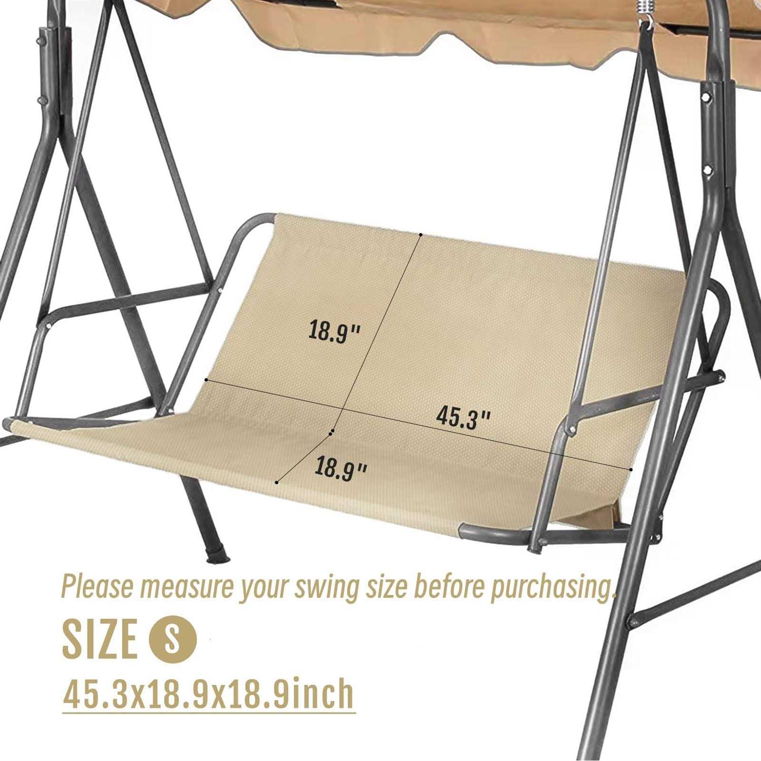 nxiebfek porch patio swing seat cover bench swing replacement cushions - Image 3