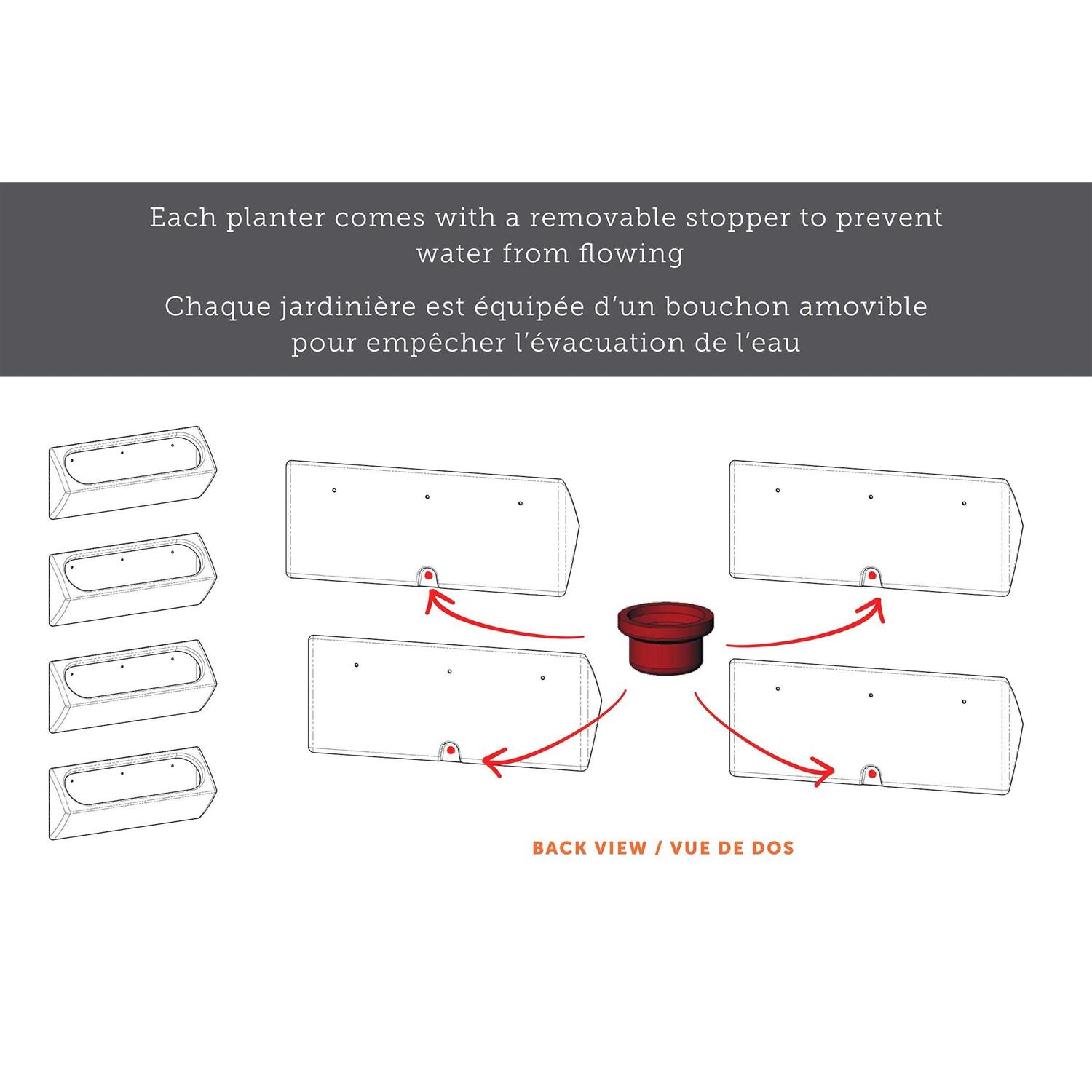 South Shore Dalya Outdoor Wall Planter - Image 2