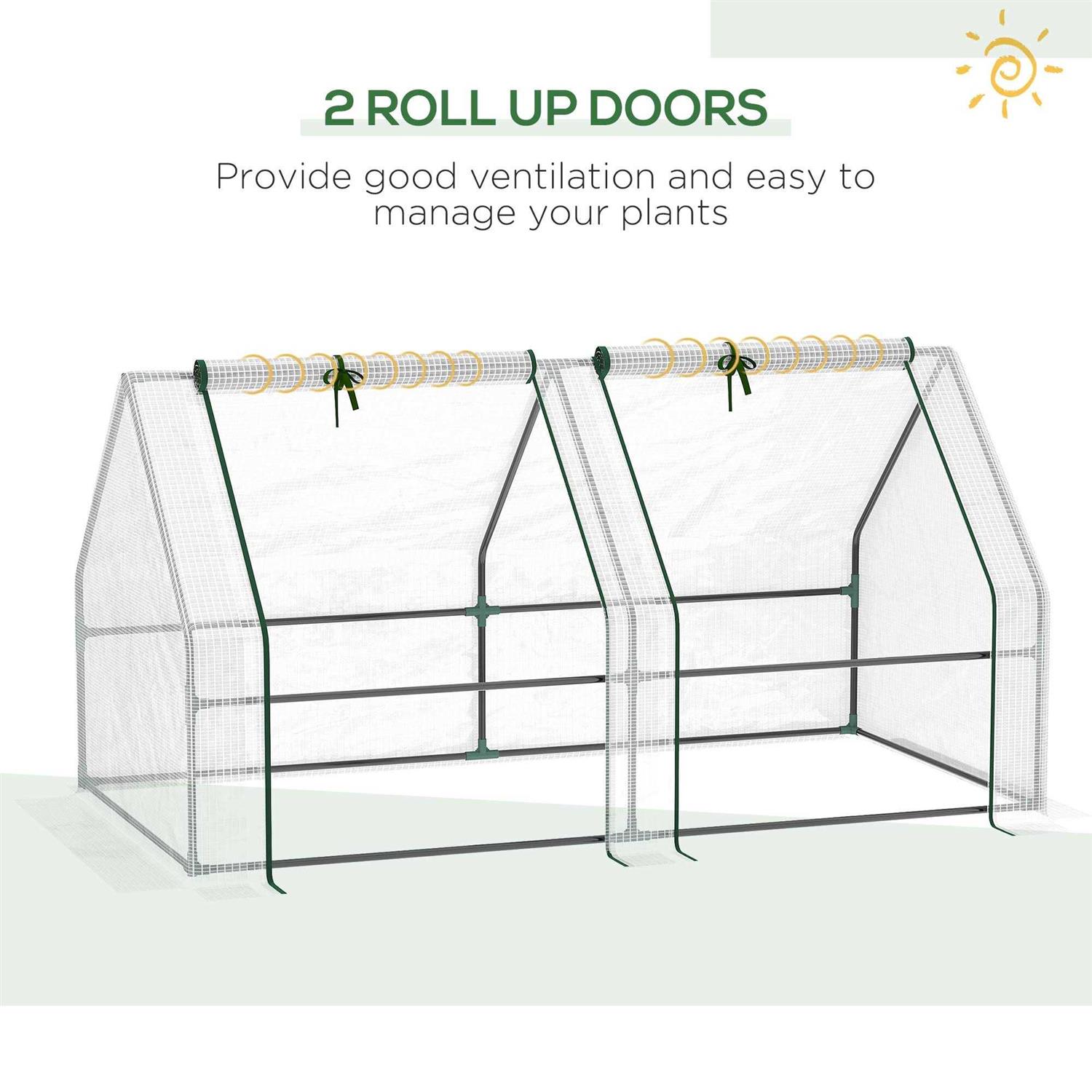 Green House 70.8 W X 35.5 D Mini Greenhouse Outsunny - Image 3