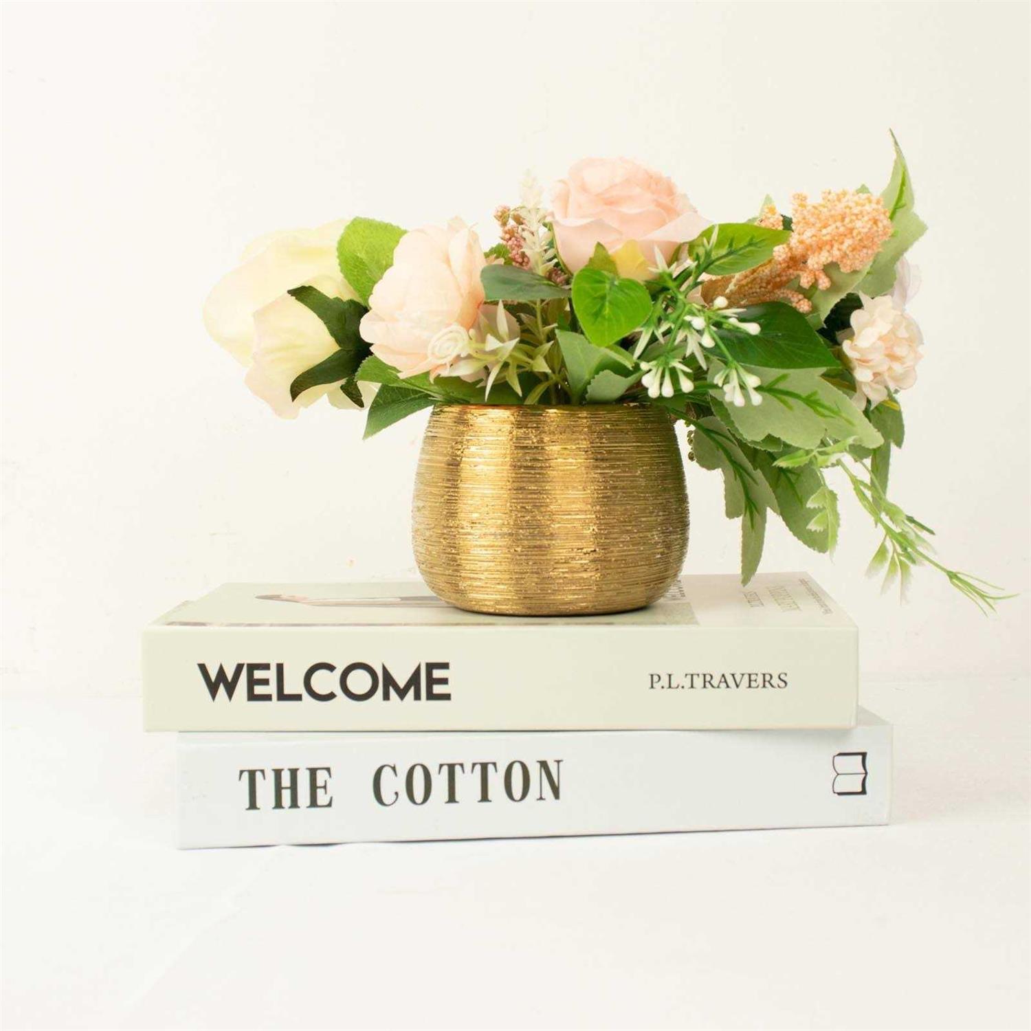 Efavormart 4 Pack 3 inch Textured Ceramic Flower Vase Pots - Image 3