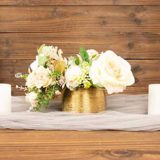 Efavormart 4 Pack 3 inch Textured Ceramic Flower Vase Pots - Image 5