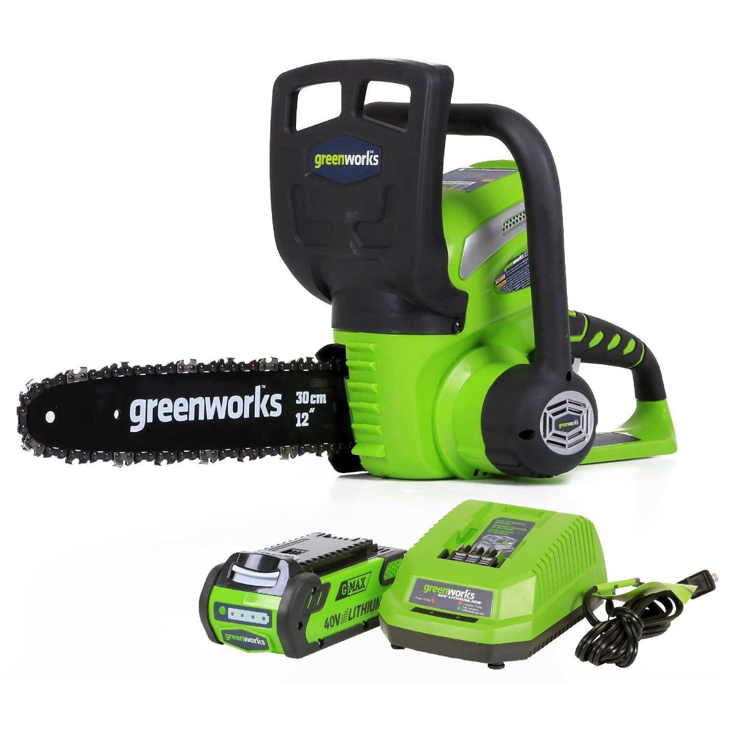 Greenworks 12-Inch 40V Cordless Chainsaw - Image 2