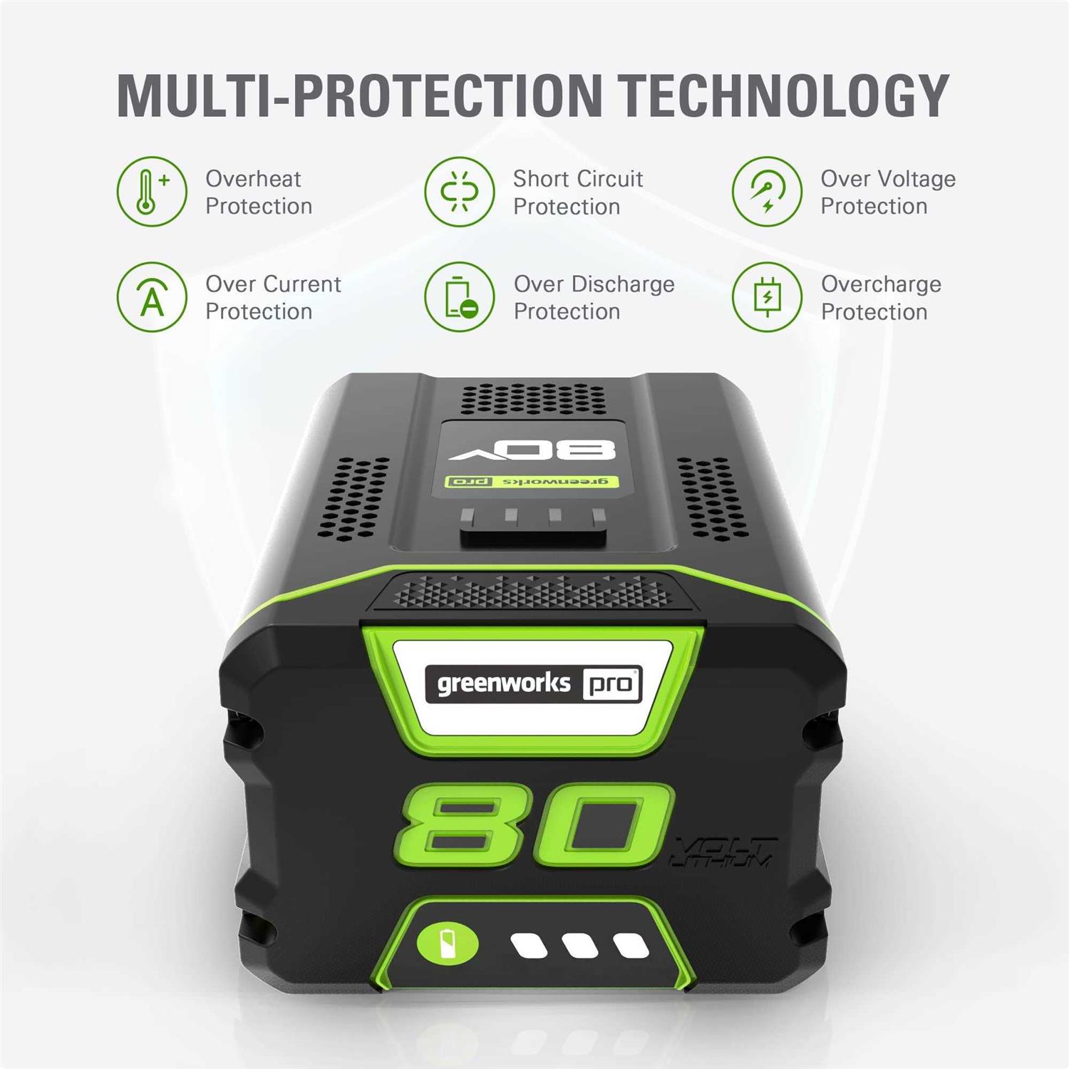 Greenworks Pro 80V 2.5Ah Lithium-Ion Battery - Image 4