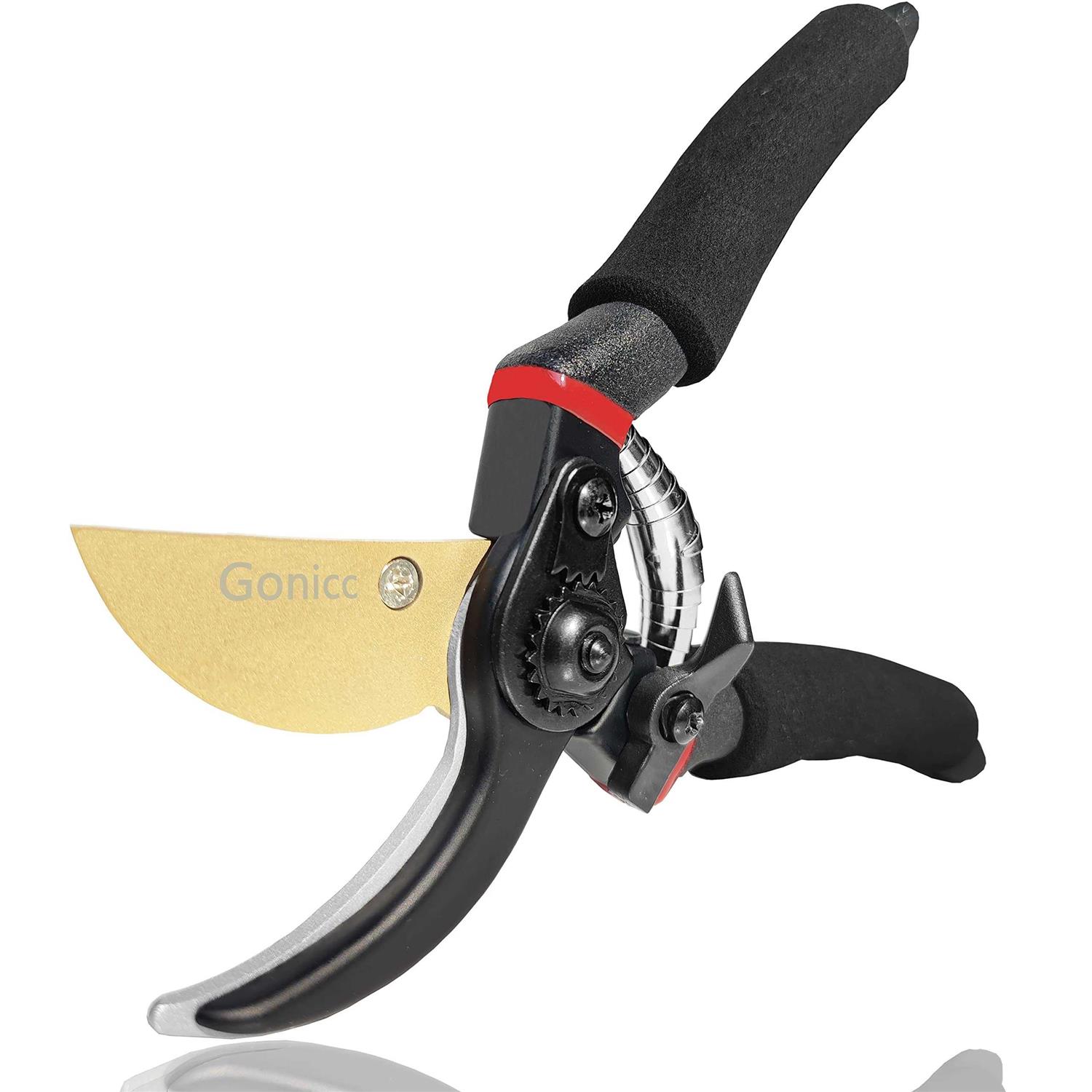 Gonicc 8 Professional Premium Titanium Bypass Pruning Shears