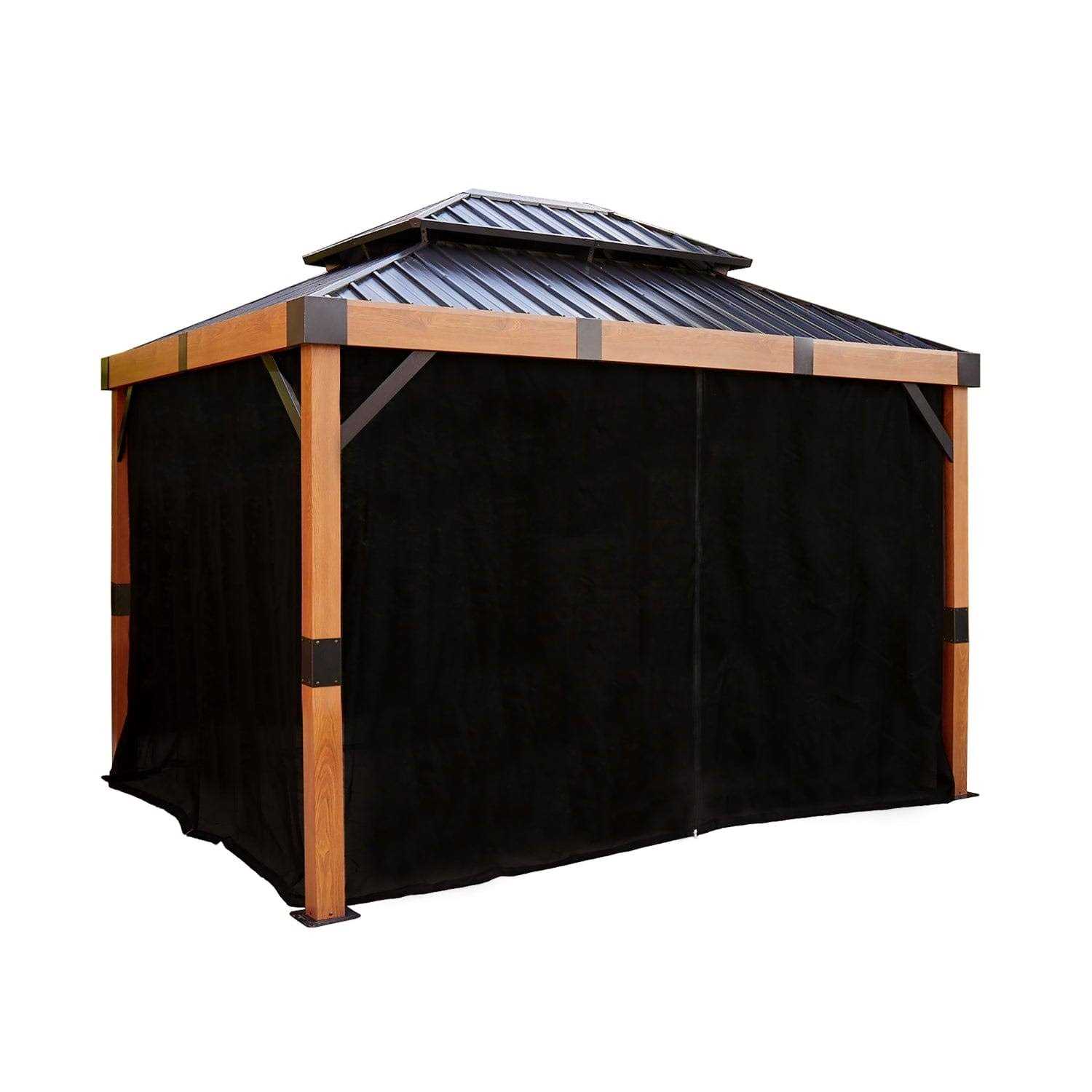 Sojag Black Curtains for Fontana Gazebo