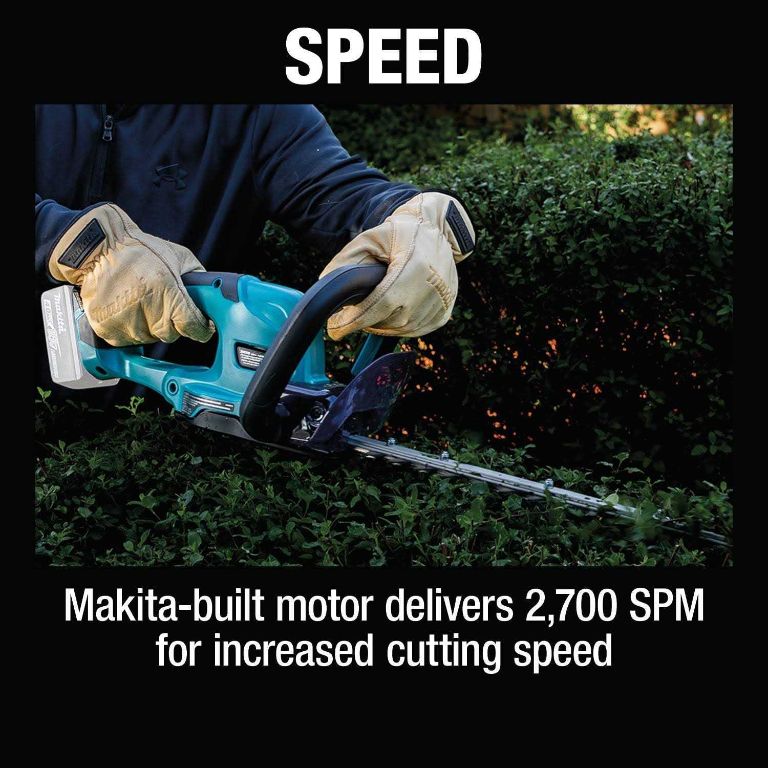 Makita XHU10Z 18V LXT 24 Lithium-Ion Cordless Hedge Trimmer - Image 3