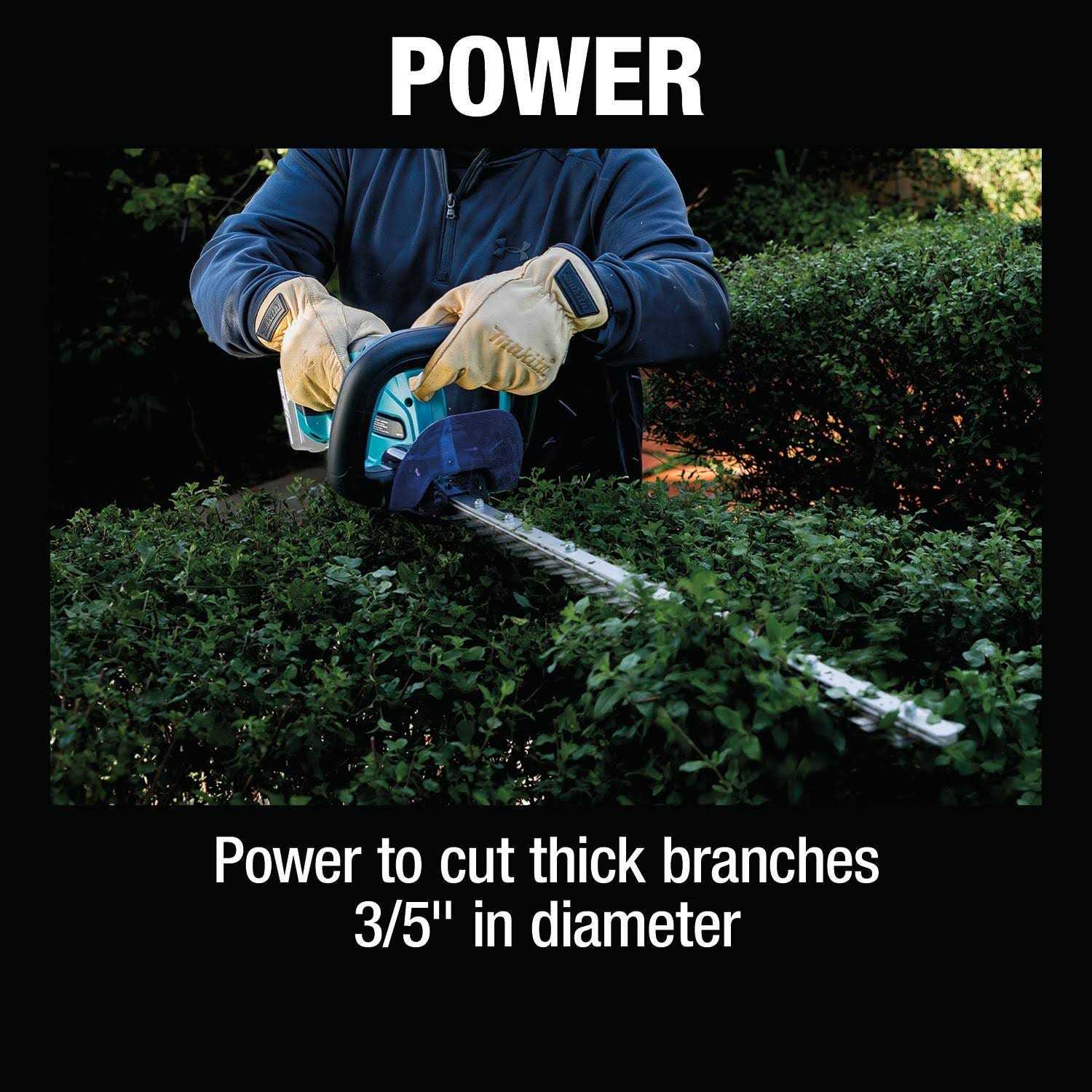 Makita XHU10Z 18V LXT 24 Lithium-Ion Cordless Hedge Trimmer - Image 4