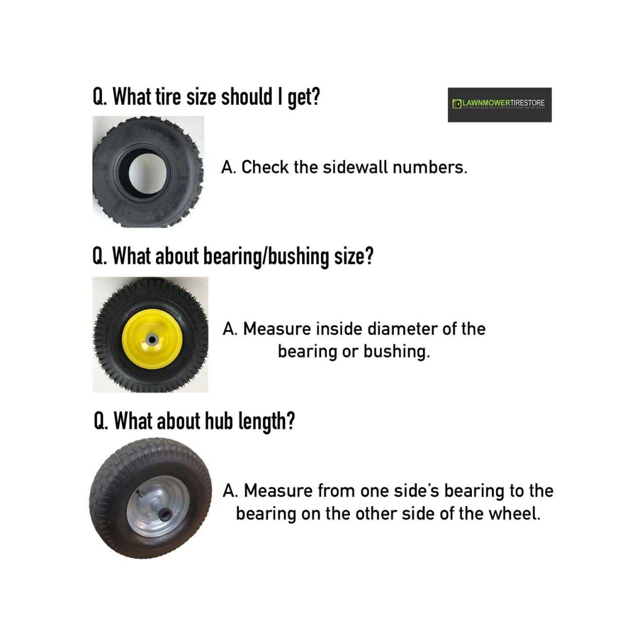 Hoosier Wheel 20x10.00-8 Lawn Mower Wheels Set of 2 - Image 2