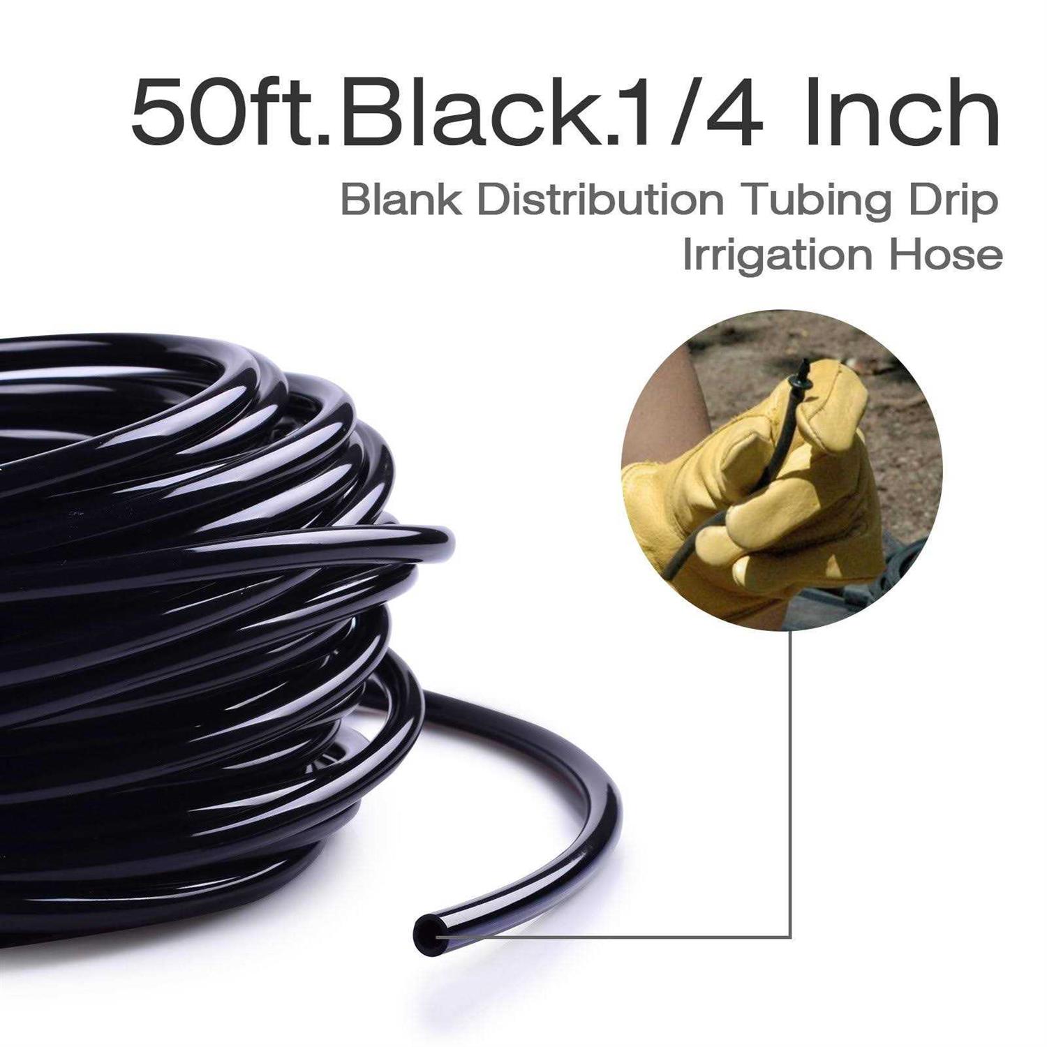 Mixc 1/4 inch Blank Distribution Tubing Drip Irrigation Hose Garden Watering Tube Line - Image 2