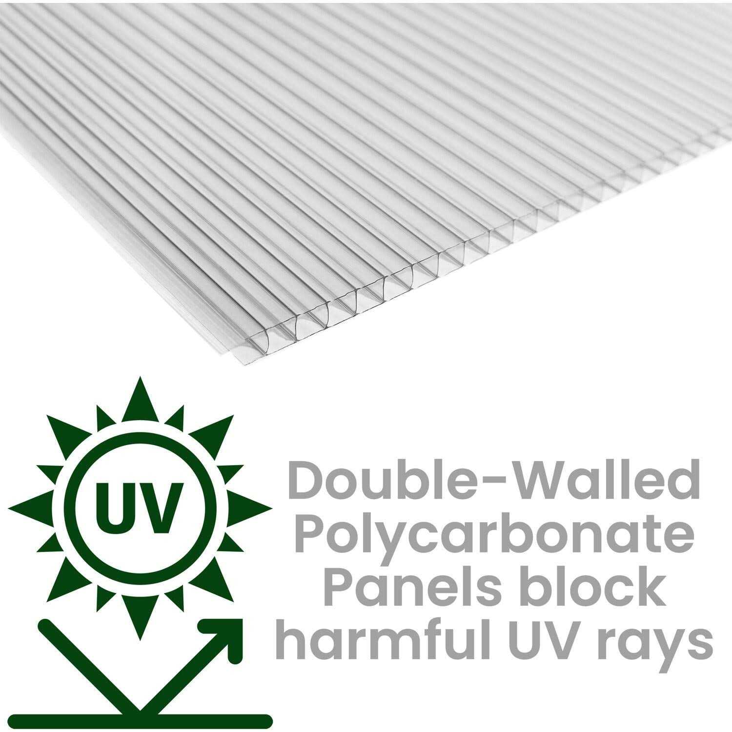 Hanover 70-In. Triple Garden Bed Cold Frame Mini-Greenhouse Plant Protector HANGHMN-4NAT - Image 5
