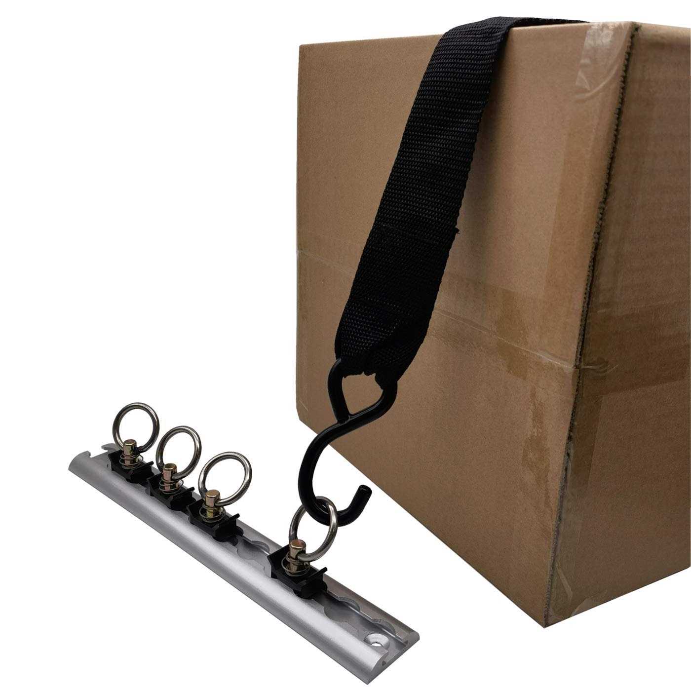 L Track Tie Down System 5 Piece Powersports Kit Includes 1pcs L Track and 4 Pcs Single Stud Fittings - Image 2