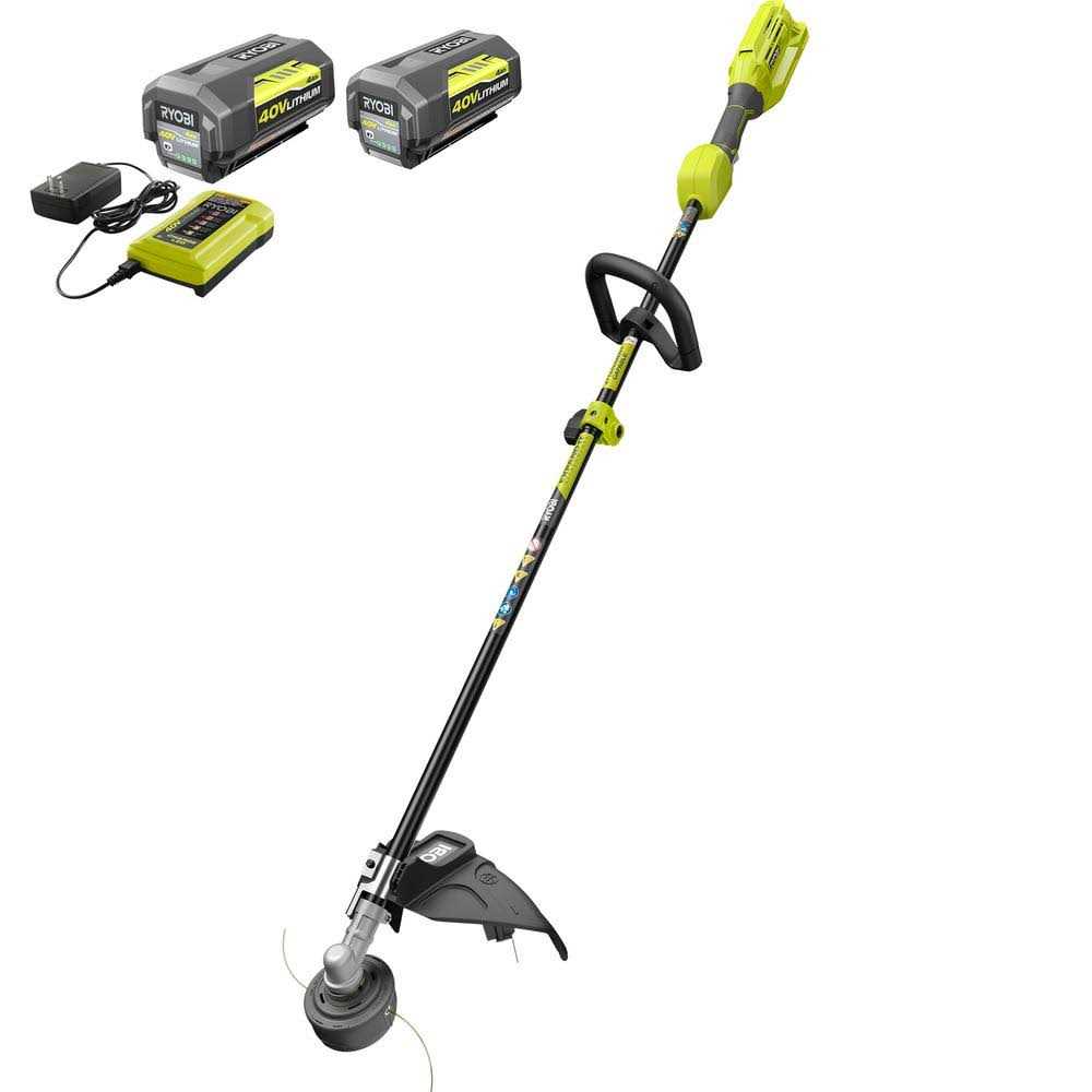 Ryobi 40V Expand-It Cordless Attachment Capable String Trimmer Battery and Charger