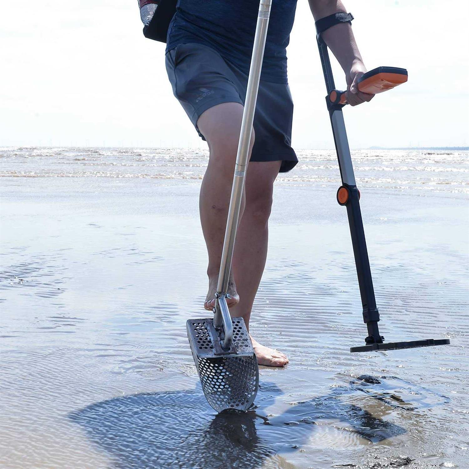 Shaledig Sand Scoop for Metal Detecting 304 Stainless Steel Shovel Scoop for Metal Detecting for Adults - Image 3