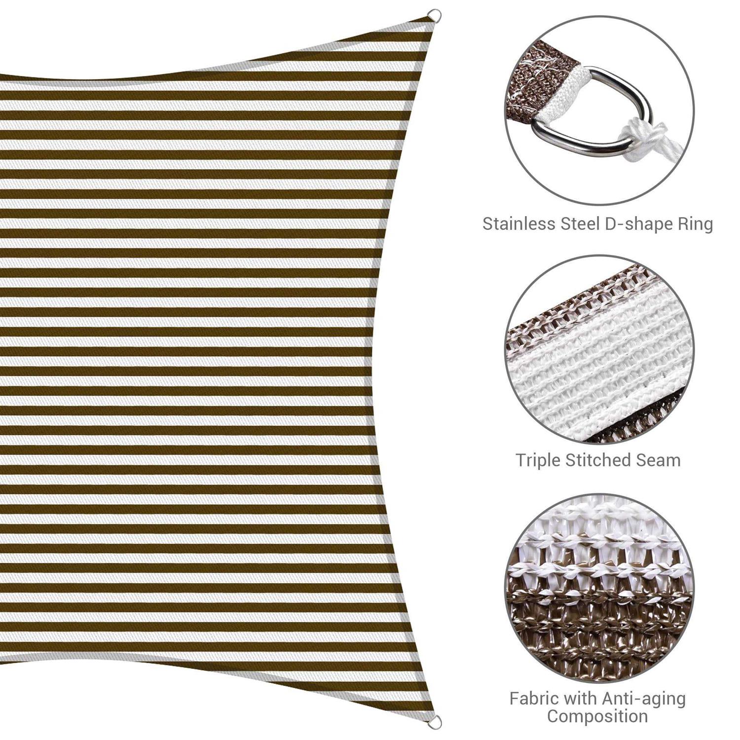 Lagarden 97% UV Block Rectangle Sun Shade Sail Canopy Outdoor Patio Pool - Image 2