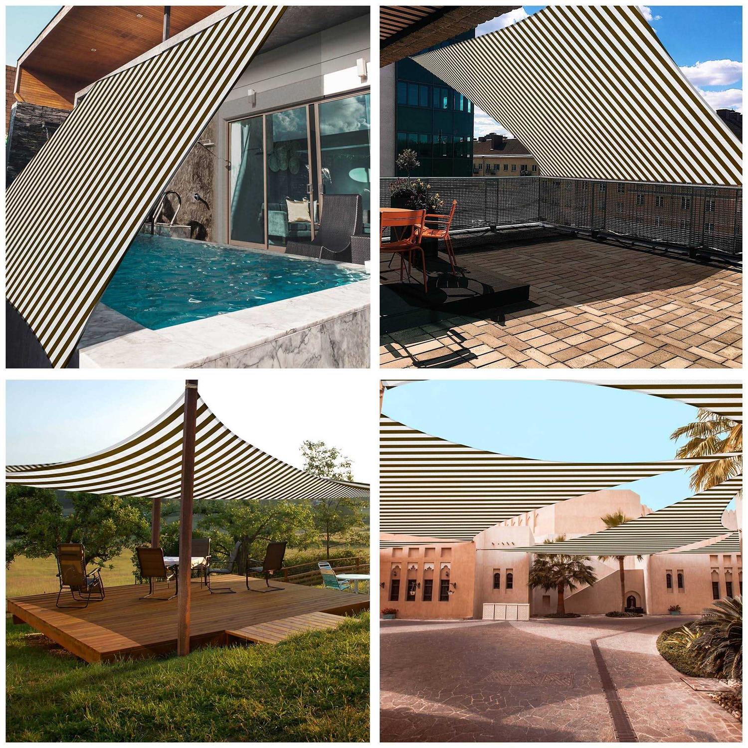 Lagarden 97% UV Block Rectangle Sun Shade Sail Canopy Outdoor Patio Pool - Image 3